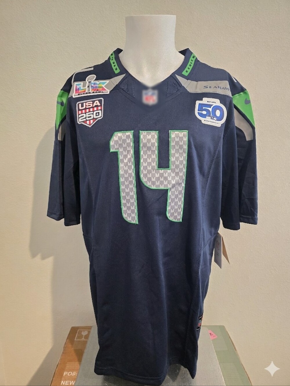 Seattle Seahawks Sam Darnold SuperBowl LX Jersey